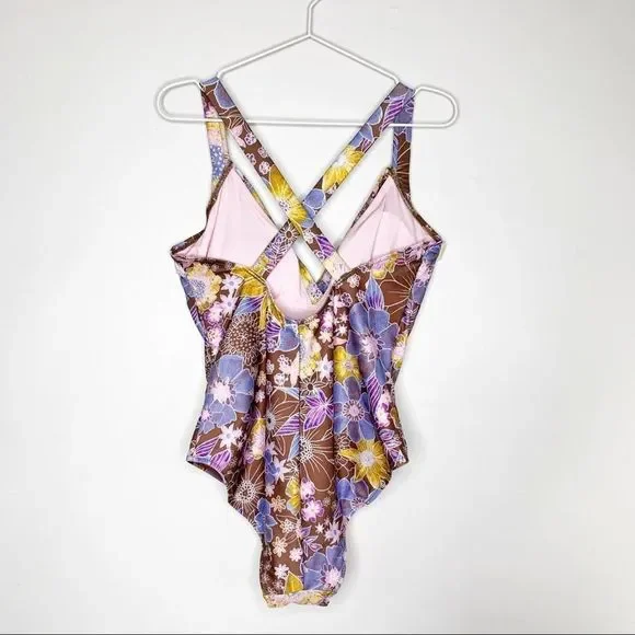 Alana Gunn Willandra Floral One Piece Swimsuit M - Picture 4 of 9